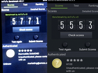 Cherry Mobile Omega HD and Starmobile Diamond Antutu Benchmark Scores