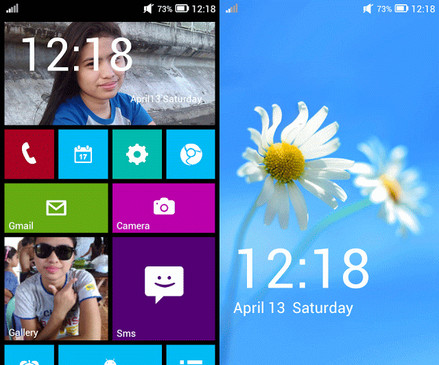 Windows 8 UI for Android Phones - Launcher 8 with Tiles