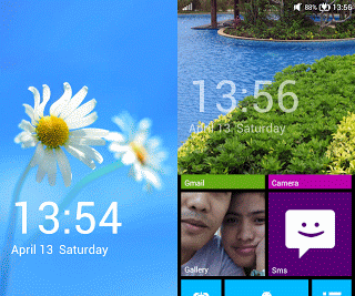 Windows 8 Lock Screen for Android Phones