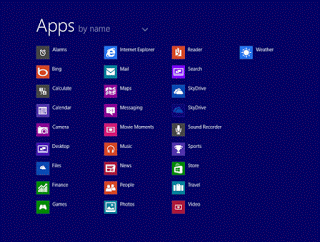 Windows 8.1 Apps View