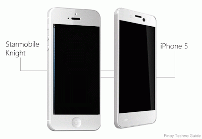 Starmobile Knight vs iPhone 5