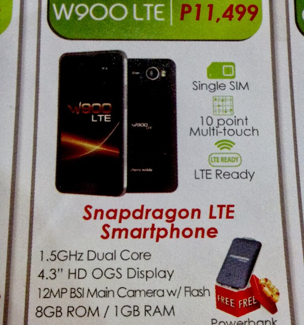 Cherry Mobile W900 LTE - First Ever LTE Capable Smartphone from a Local Brand in the Philippines