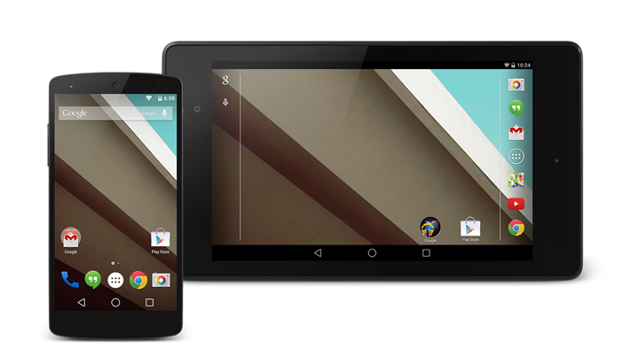 Android L Homescreen