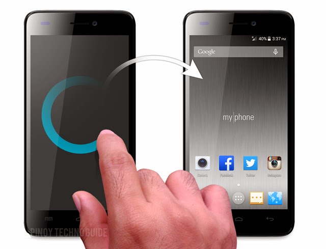 MyPhone Infinity Lite Gesture Shortcuts