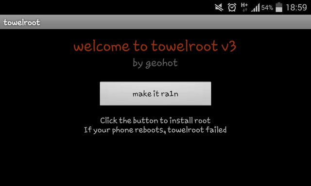 Towelroot root Android 4.4 Kitkat