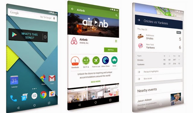 Android 5.0 Lollipop Material Design