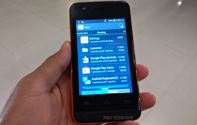 MyPhone Rio Junior free RAM