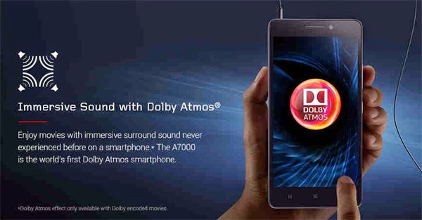 Lenovo A7000 with Dolby ATMOS