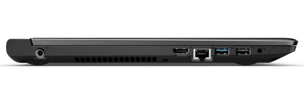 Lenovo IdeaPad 100 side ports