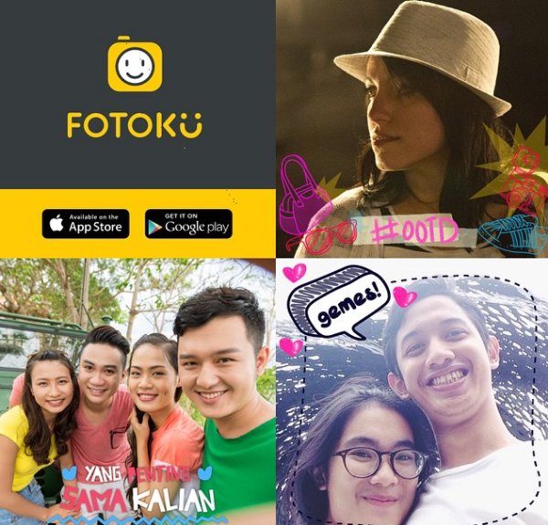 Sample selfies from Fotoku