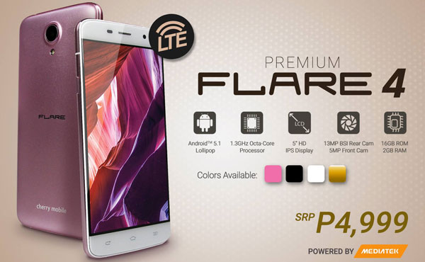 Cherry Mobile Flare 4 in pink