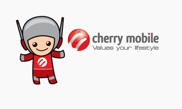 Cherry Mobile with mascot