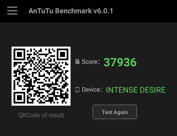 Firefly Mobile Intense Desire AnTuTu score