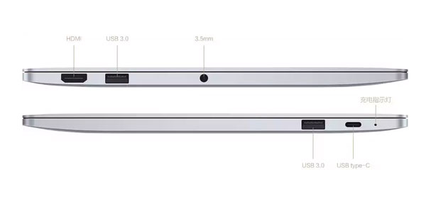 Xiaomi Mi Notebook Air ports