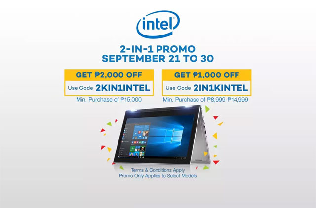 Intel Offers Up to ₱2,000 Discount for 2-in-1 Convertible Laptops