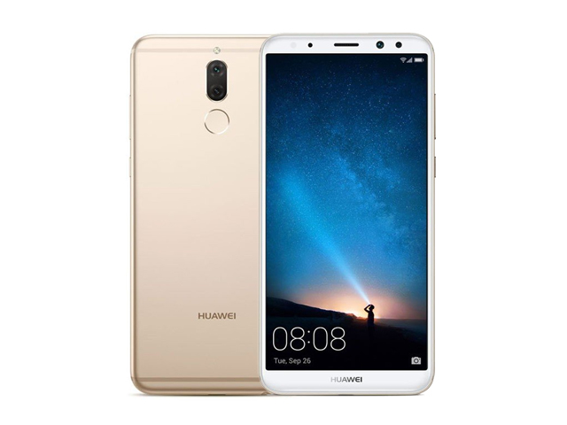 The Huawei Nova 2i smartphone in gold.