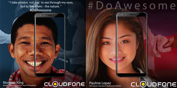 Norman King and Pauline Lopez for Cloudfone #DoAwesome.