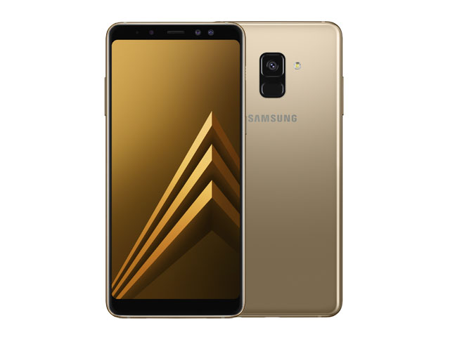 The Samsung Galaxy A8 (2018) smartphone.