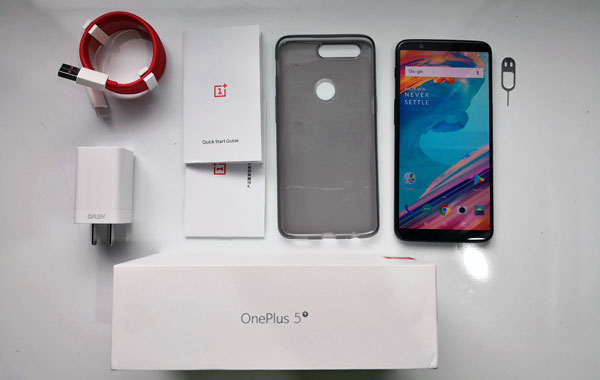 Unboxing the OnePlus 5T...