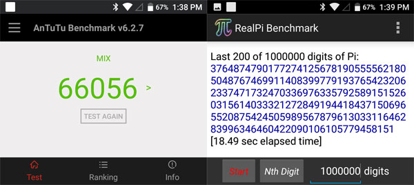 Benchmark scores