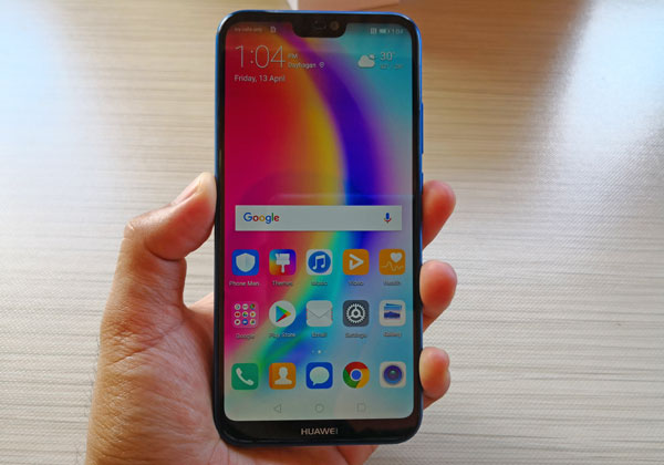 The Huawei P20 Lite is a compact smartphone.