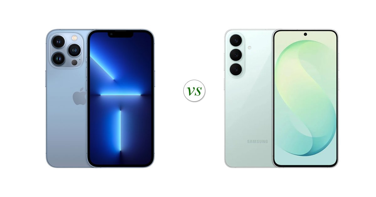 Apple iPhone 13 Pro vs Samsung Galaxy S26 FE: Side by Side Specs Comparison