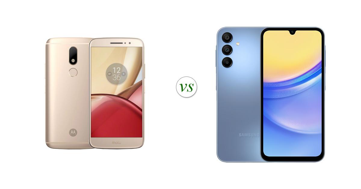 Motorola Moto M vs Samsung Galaxy A15 5G Side by Side Specs Comparison