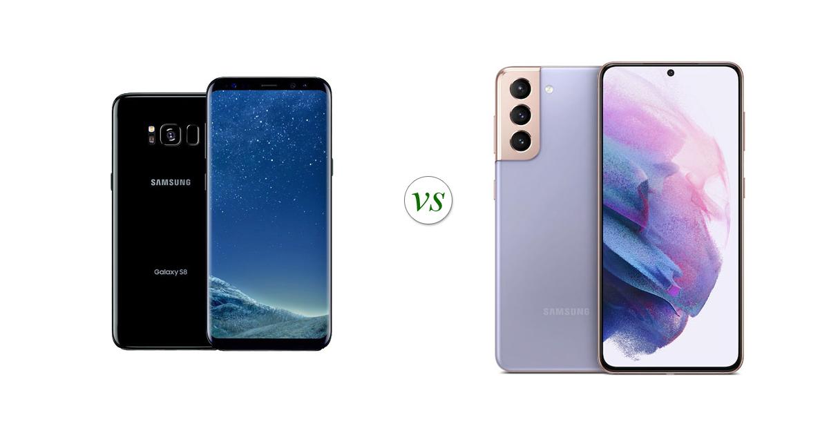 Samsung Galaxy S8 vs Samsung Galaxy S21 5G Side by Side Specs Comparison