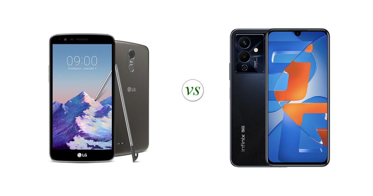 LG Stylus 3 vs Infinix Note 12 PRO 5G Side by Side Specs Comparison