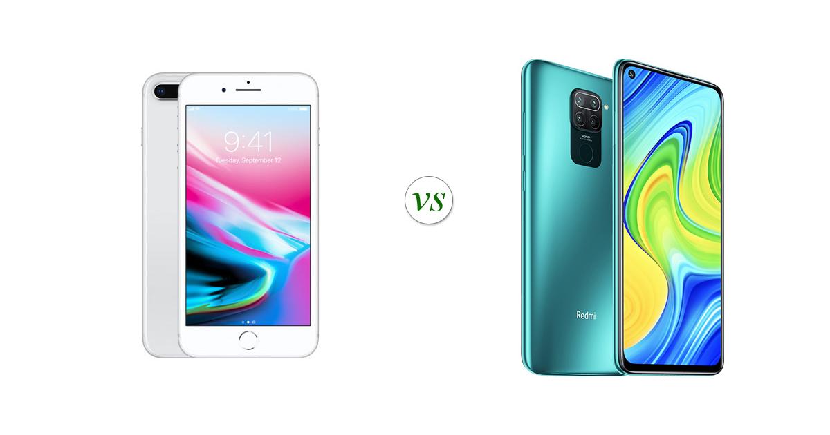 redmi note 9 vs iphone 8 plus