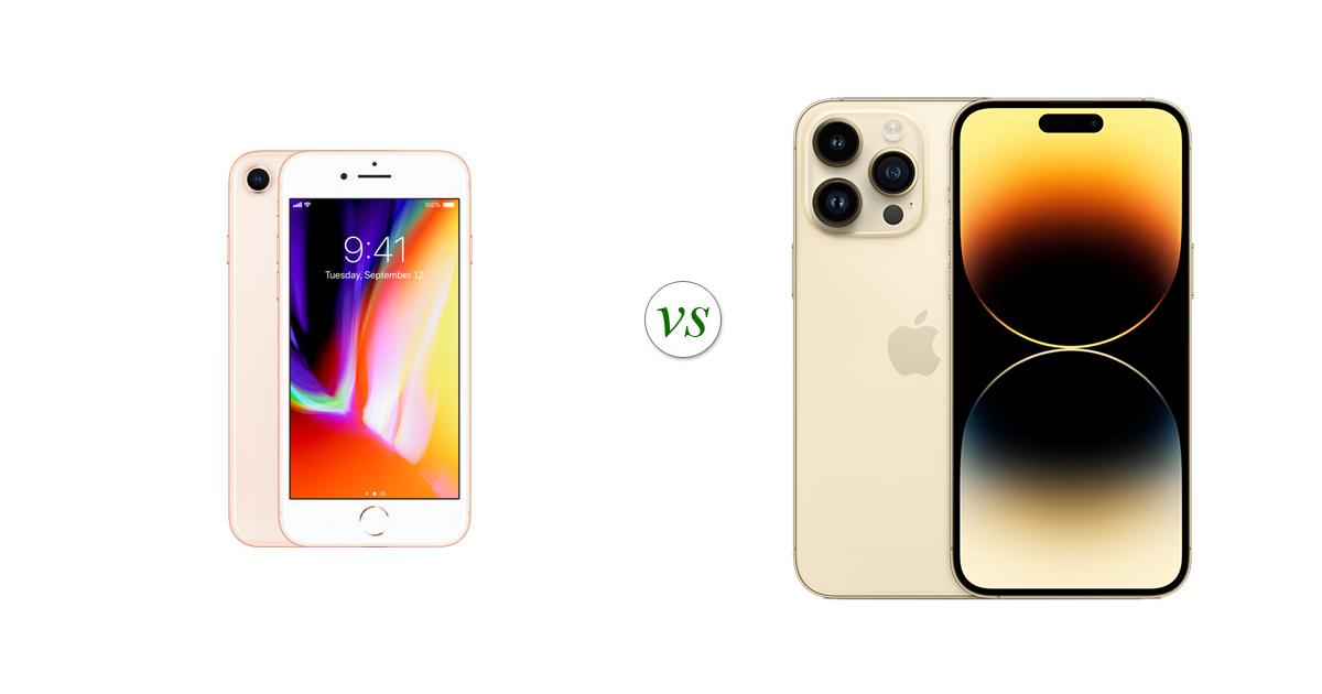 compare size of iphone 8 plus and 14 pro max