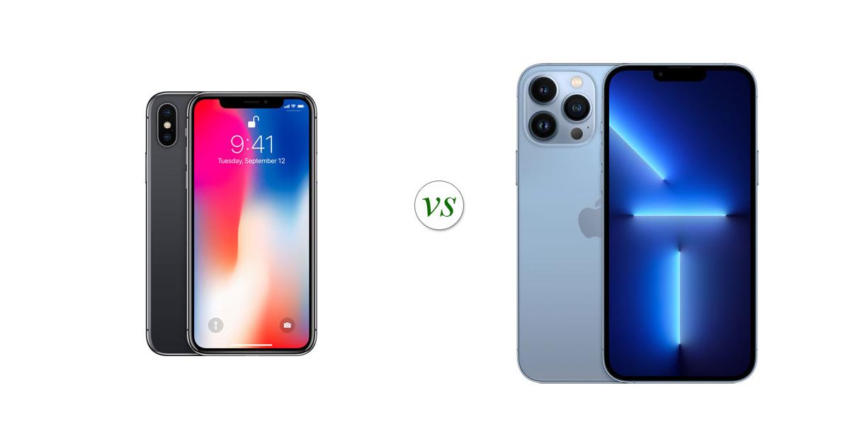 iphone x vs apple iphone 13 pro max specs