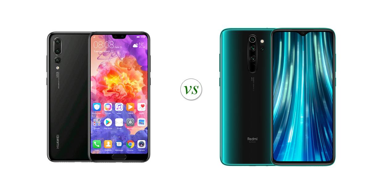 huawei p20 pro vs xiaomi redmi note 8