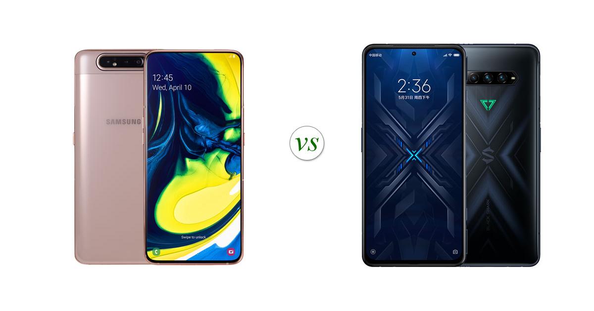 Samsung Galaxy A80 vs Black Shark 4 Pro Side by Side Specs Comparison