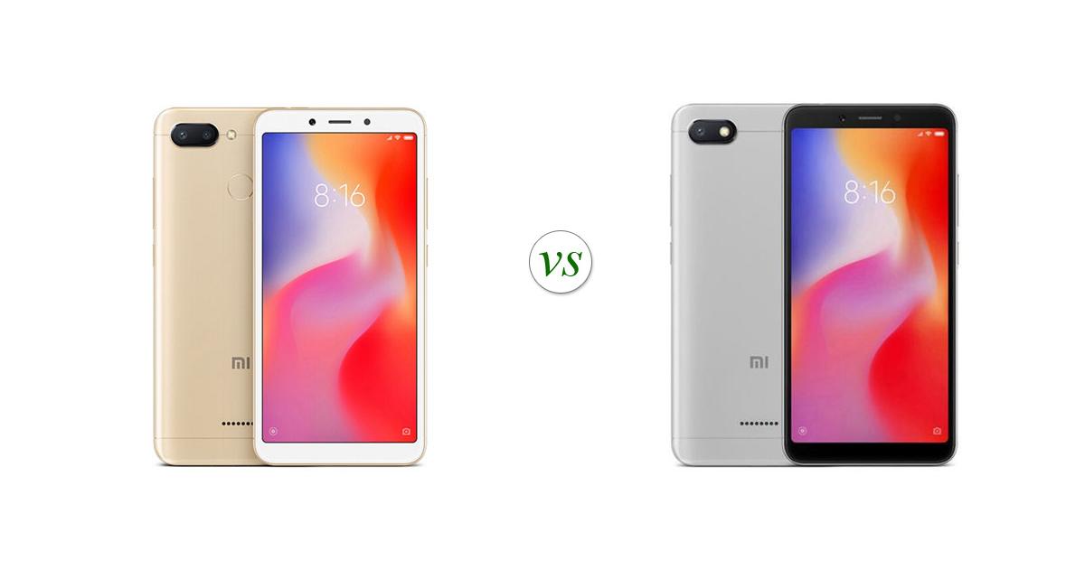 Xiaomi Redmi 6 Vs Xiaomi Redmi 6a 16gb Side By Side Specs Comparison