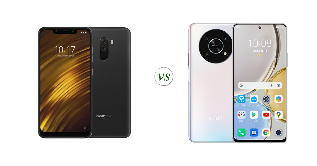 Pocophone f1 64gb vs honor x9 side by side specs comparison
