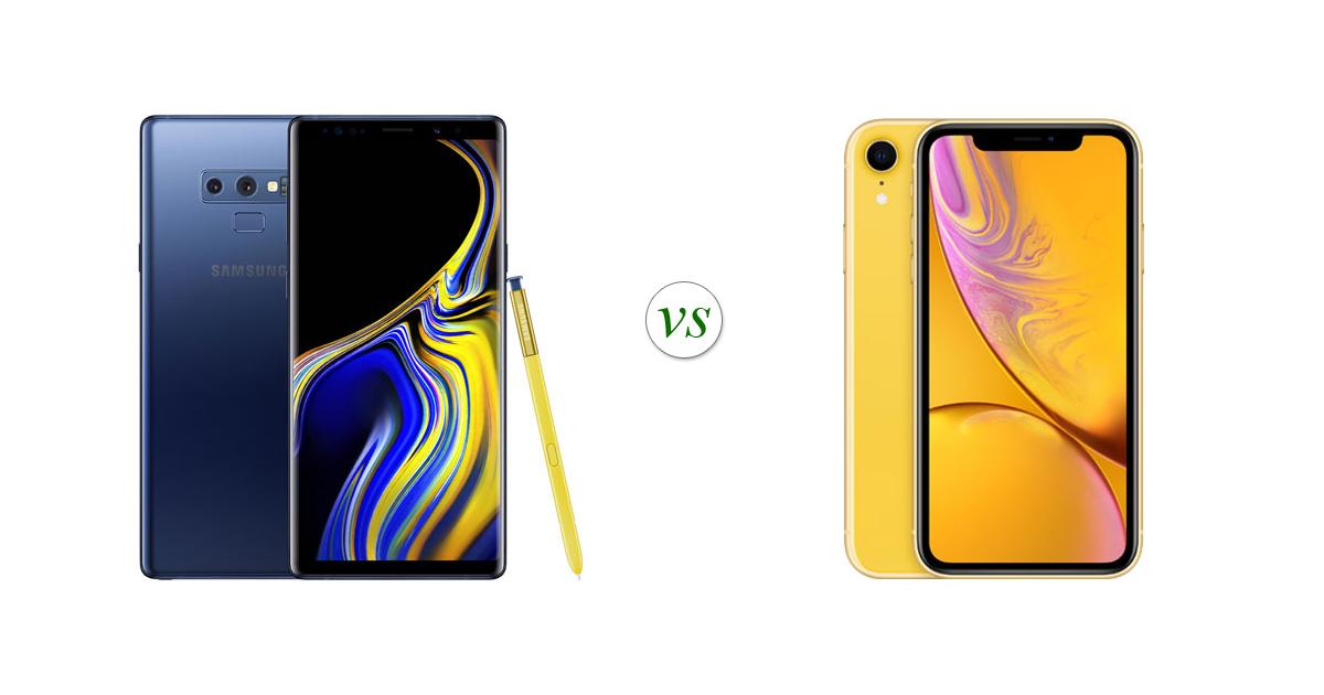 iphone xr vs samsung note 9
