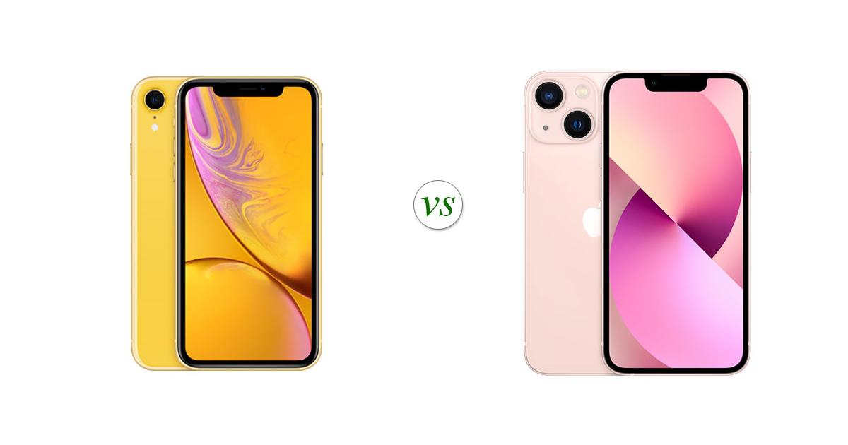 iphone xr screen size vs iphone 13 mini
