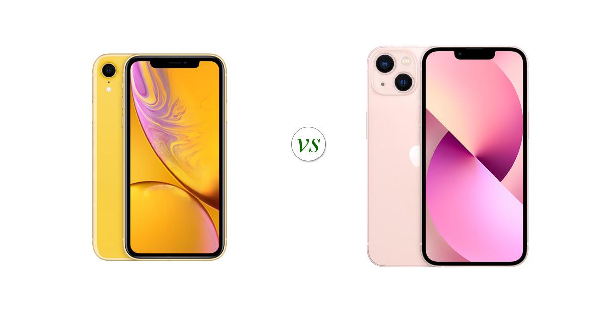 apple iphone xr compared to iphone 13