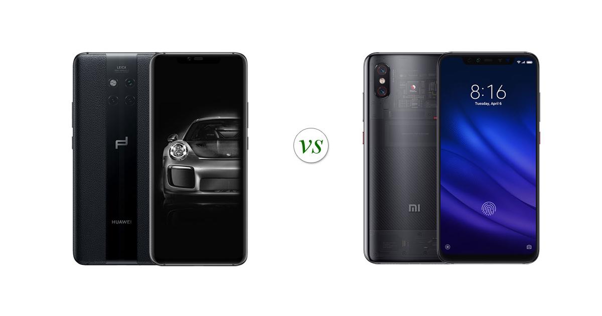 Huawei Mate 20 RS (PORSCHE DESIGN) vs Xiaomi Mi 8 Pro: Side by Side ...