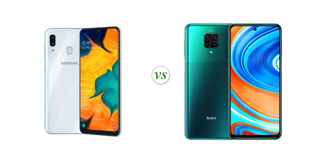 samsung galaxy a30s vs redmi note 9