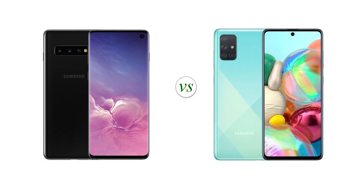 galaxy s10 lite vs a71
