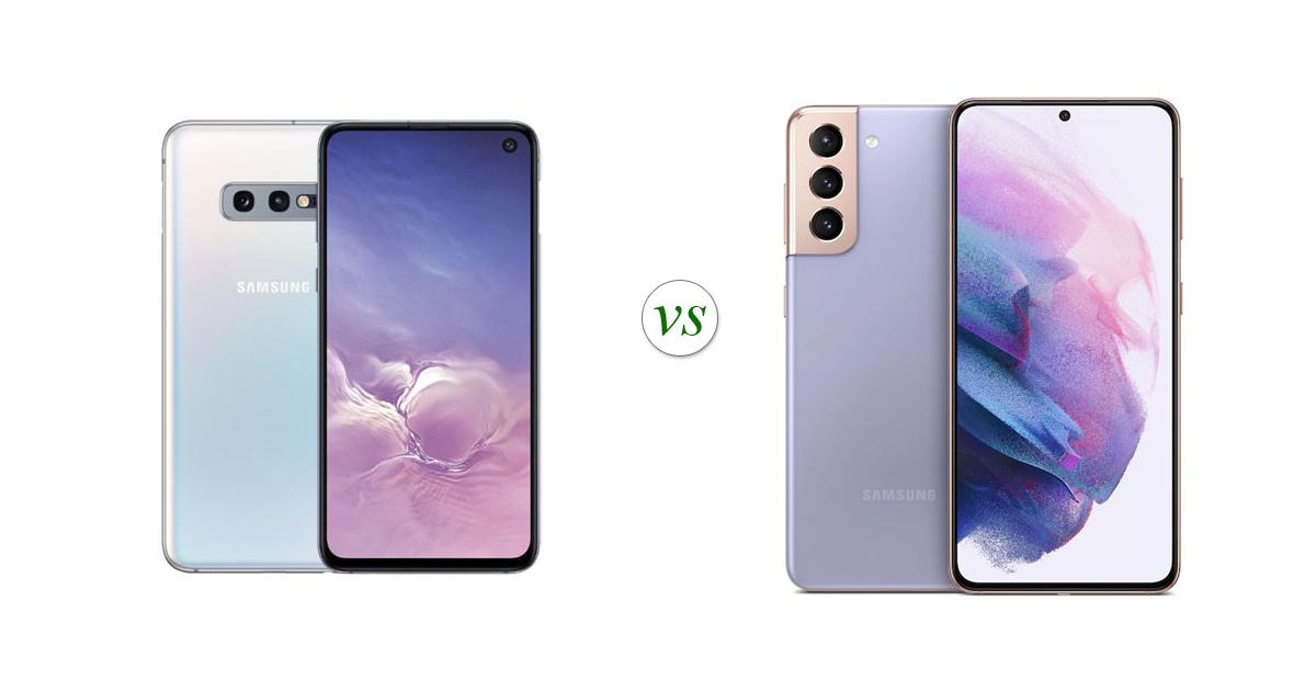 Samsung Galaxy S10e vs Samsung Galaxy S21 5G Side by Side Specs Comparison