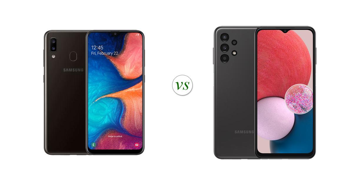 Samsung Galaxy A20 vs Samsung Galaxy A13 Side by Side Specs Comparison