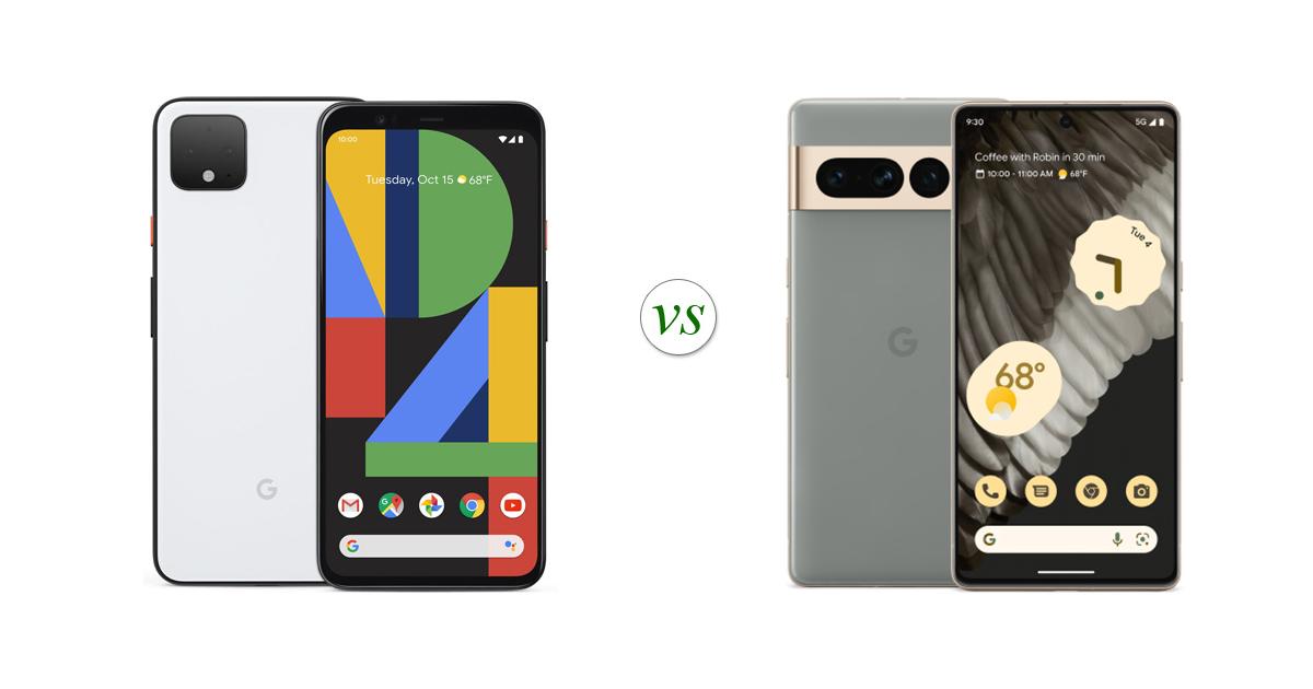 google pixel 7 pro vs google pixel 4 xl specs