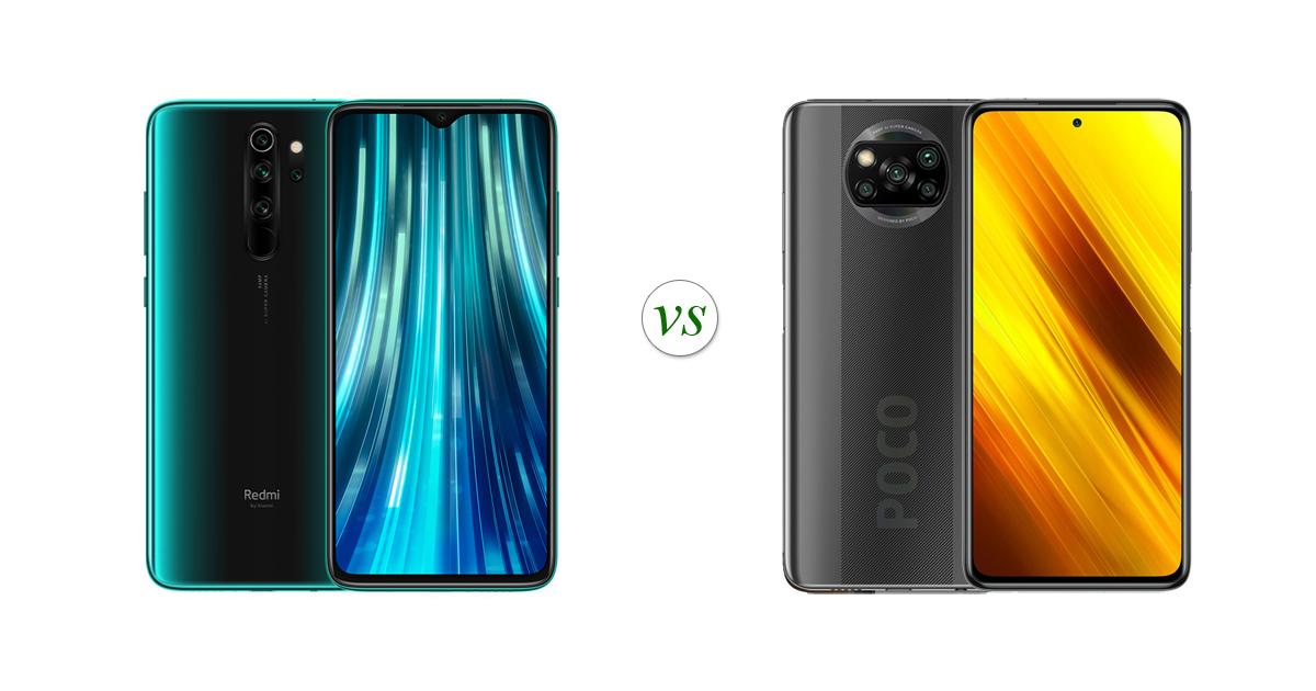 poco x3 nfc vs redmi note 8