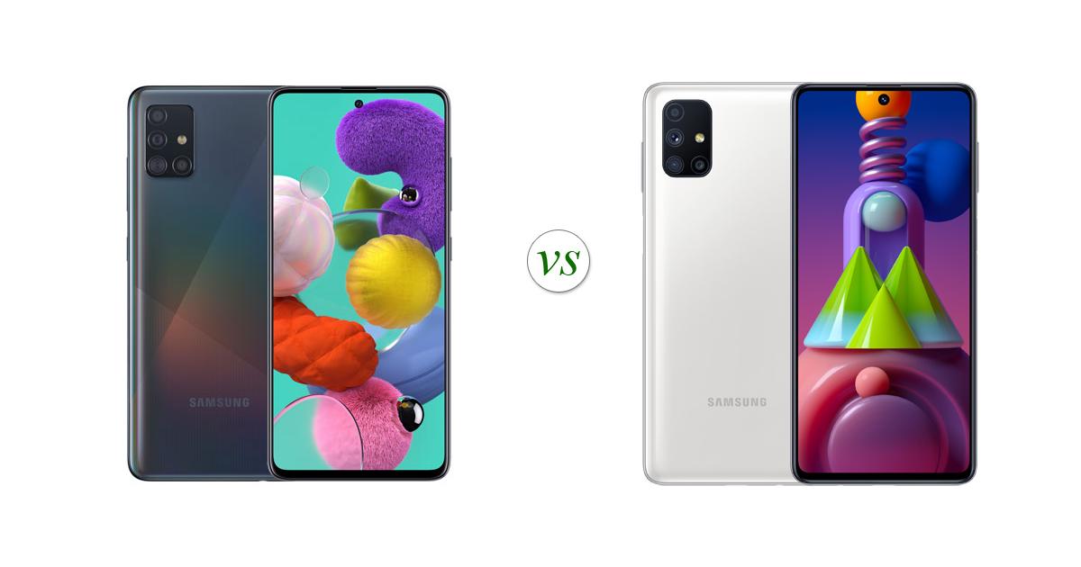 samsung galaxy m51vs a51
