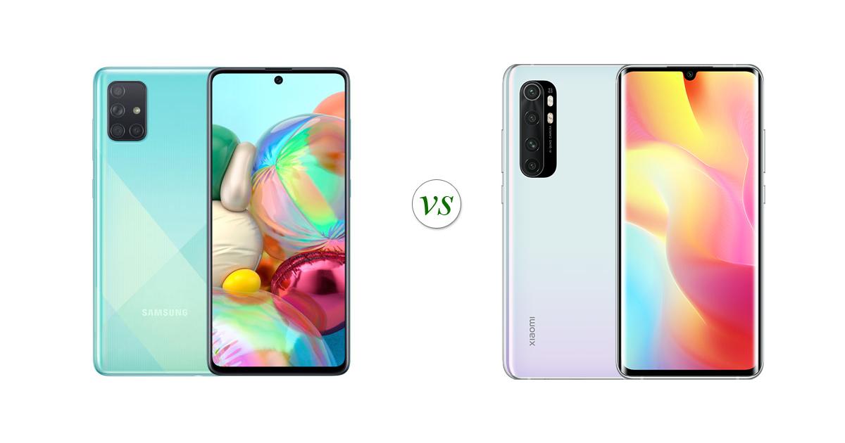 xiaomi note 10 lite vs samsung note 10 lite