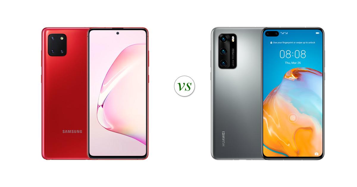p40 lite vs mi note 10