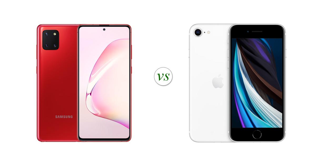 mi note 10 lite vs iphone se